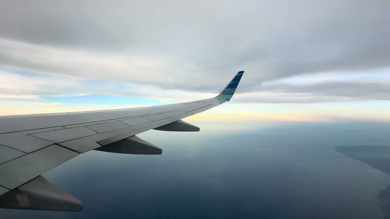 A Peaceful View from the Airplane Window | Above the Clouds 