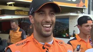 Daniel Ricciardo interview crash monaco grand prix