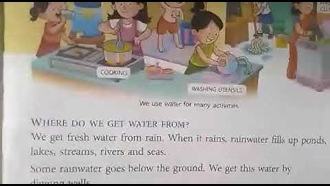 Class 2 science chapter 9 Water