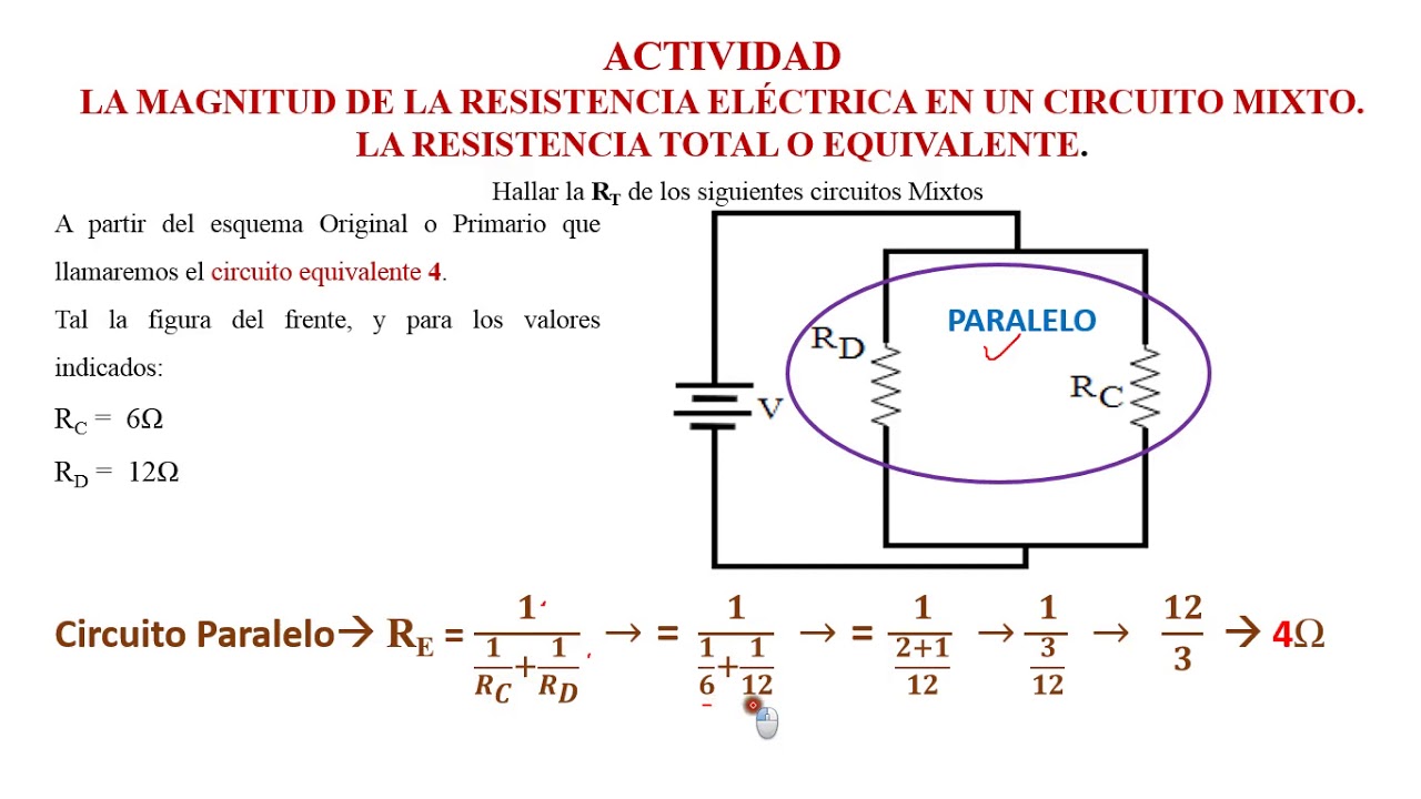 Resistencia Total o equivalente en un Circuito Mixto - YouTube