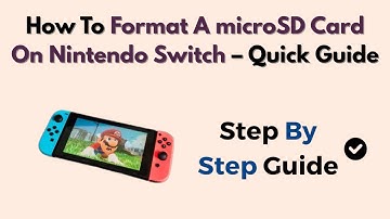 How To Format A microSD Card On Nintendo Switch – Quick Guide