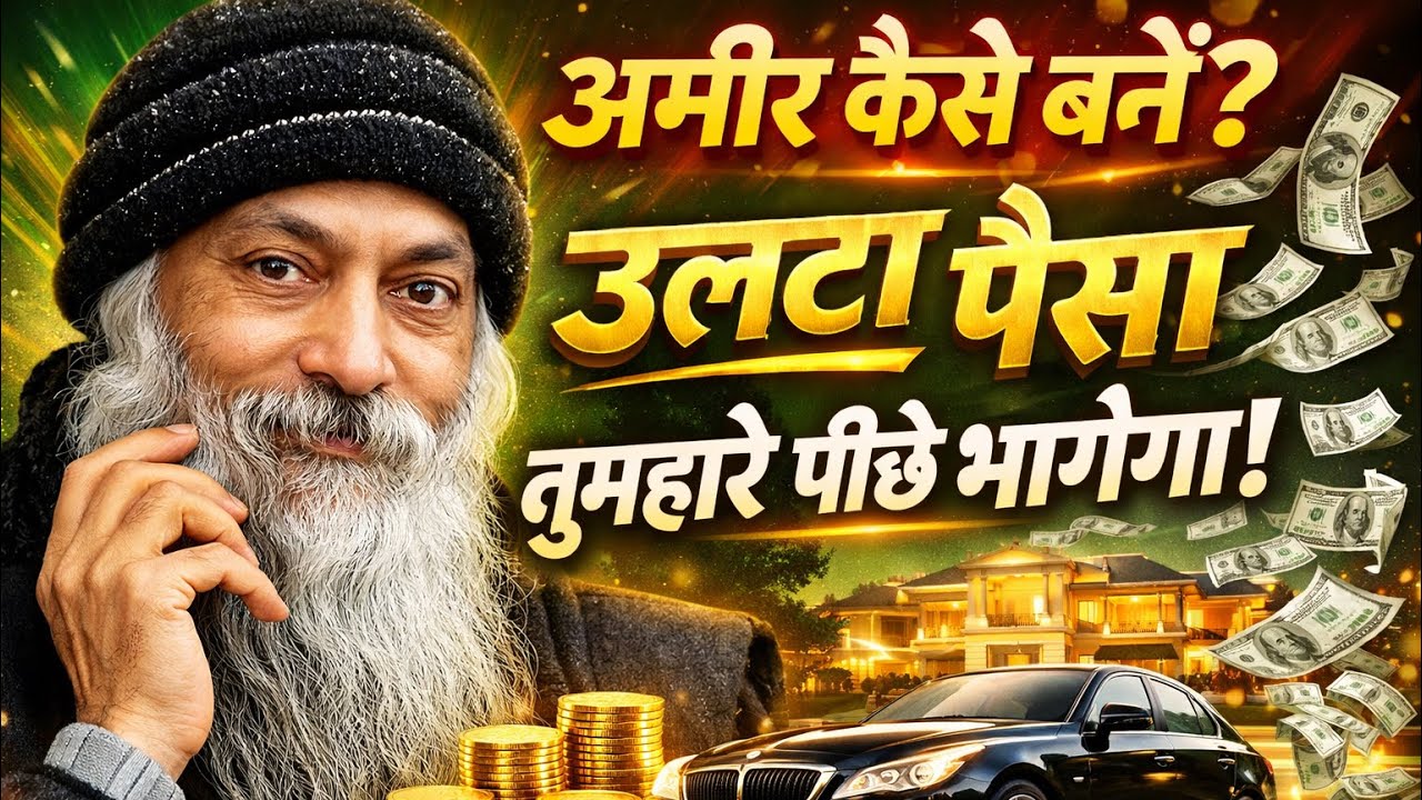 OSHO - अमीर बनना है तो सुने उल्टा पैसा तुम्हारे पीछे भागेगा | OSHO HINDI SPEECH | OSHO PRAVACHAN