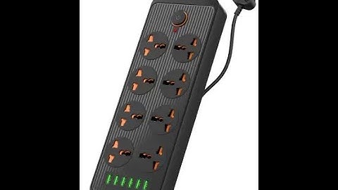 Portronics Power Plate 7 with 6 USB Port || 8 Power Sockets Smart Electric Extension Unboxing