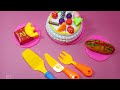 4 minutes satisfying with unboxing cute cake and fries #kidstoys #toy #asmar
