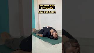 Save &amp; Share to Thyroid person/ Balances T3,T4, TSH level #yoga #yogashorts