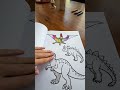 Watch This Dinosaur Coloring Book Come to Life! #youtubeshorts #ytshorts #dinosaurs #coloringbook