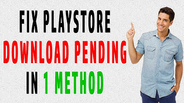 How to fix play store download pending