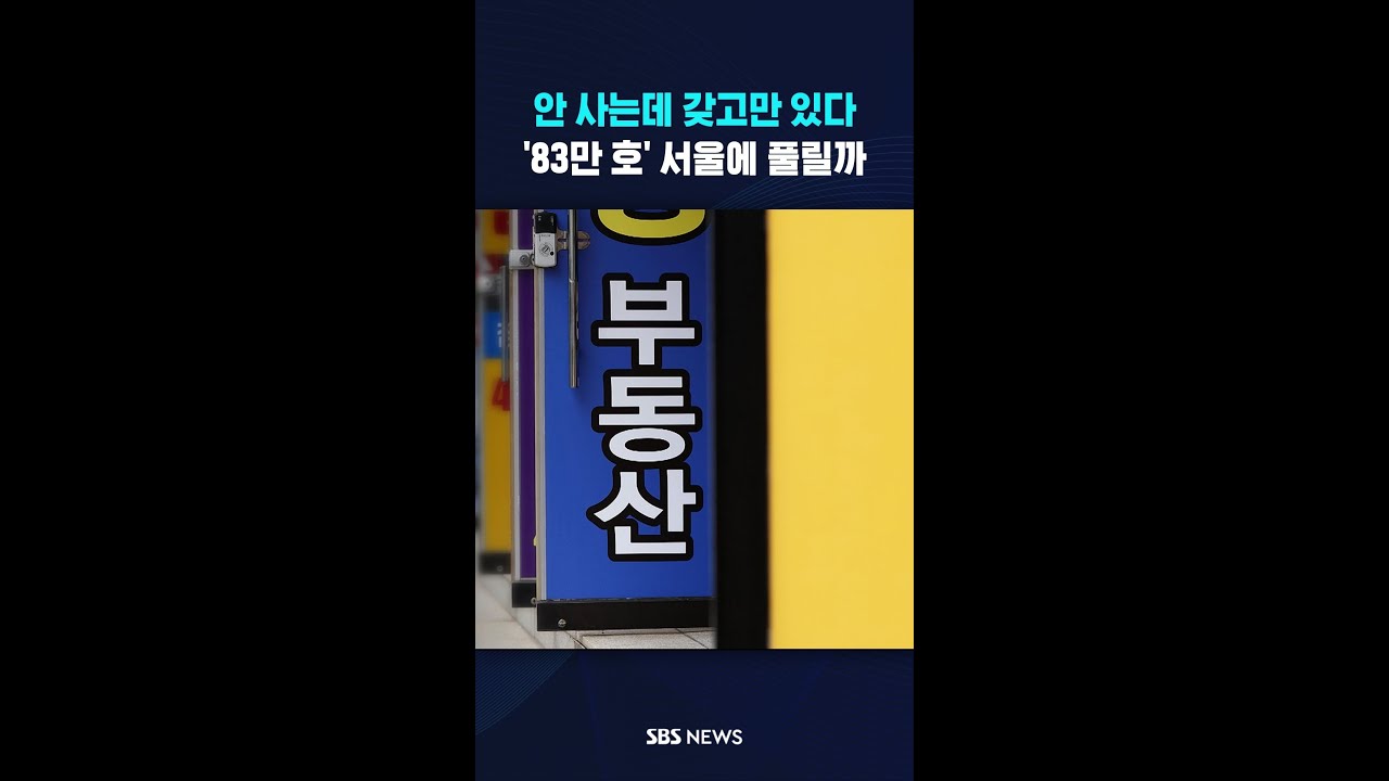 안 사는데 갖고만 있다..'83만 호' 서울에 풀릴까 #shorts
