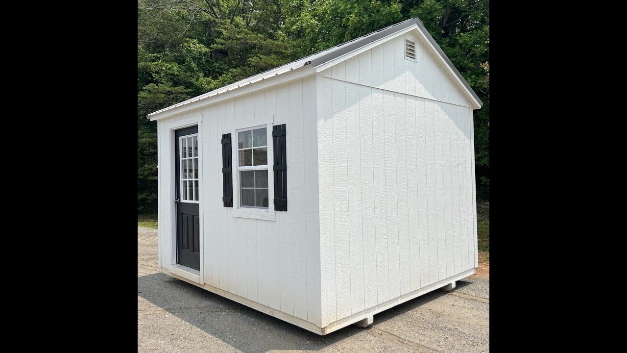 10x12 A-Frame Storage Building - YouTube