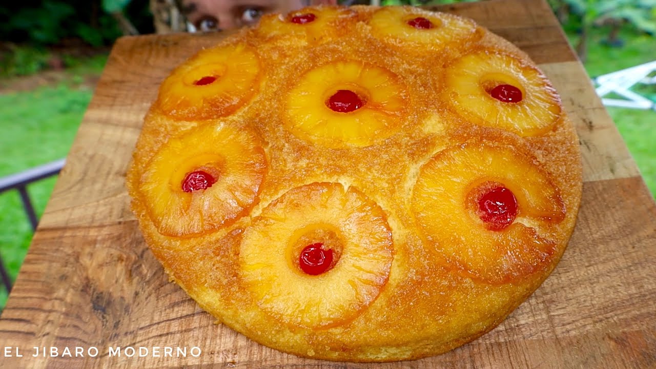 HACIENDO EL FAMOSO BIZCOCHO AL REVES DE PIÑA QUE NOS HACIA NUESTRA ABUELAS VOLTEADO DE PIÑA