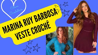 Marina Rui Barbosa - veste crochê .