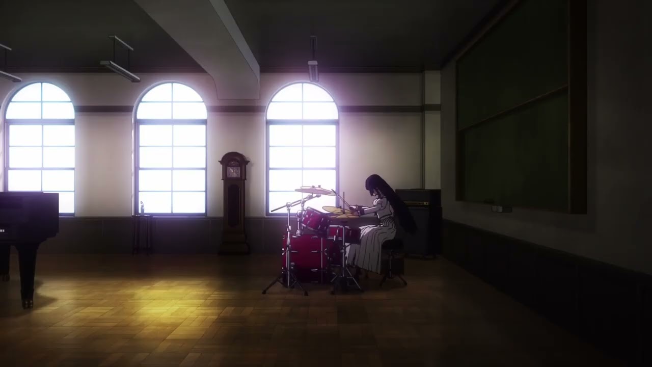 Otoha Kurogane drum scene