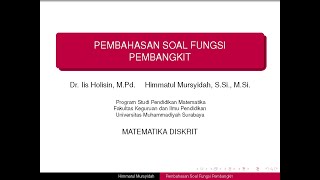 Fungsi pembangkit (matematika diskrit ...