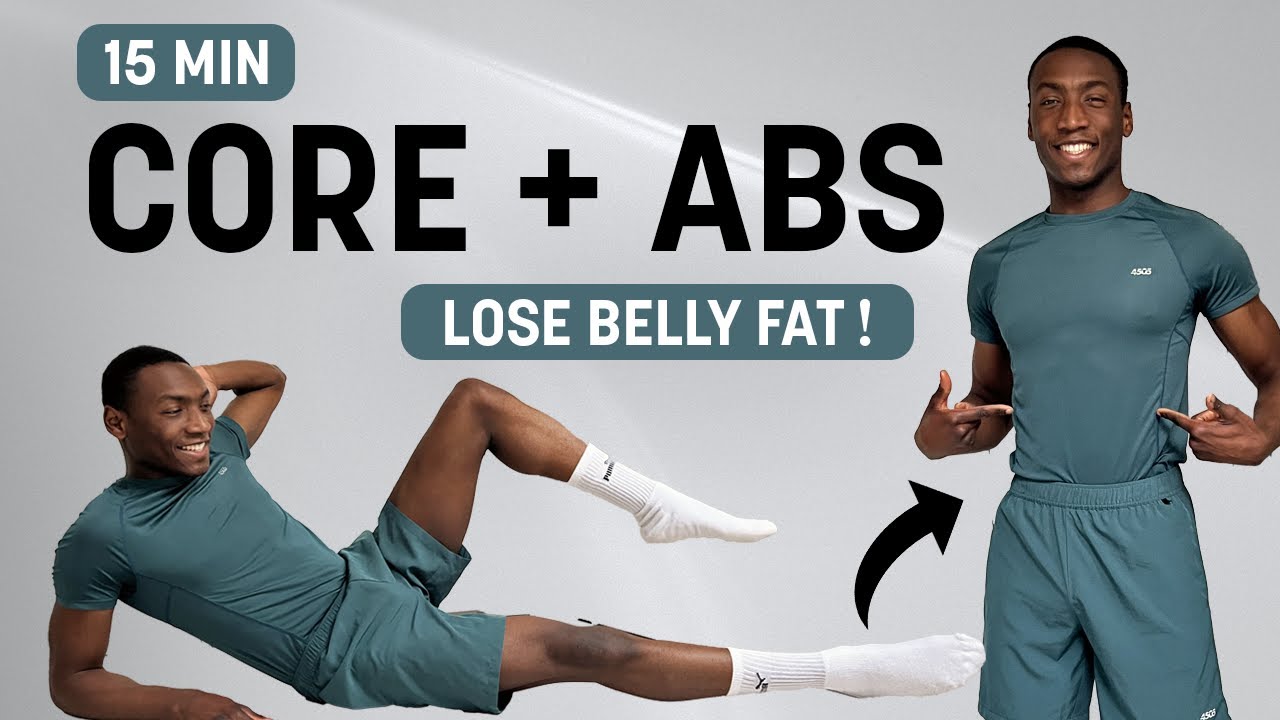 15 MIN CORE + ABS WORKOUT | Lose Belly Fat | No Equipment | Get Rid Of ...