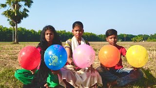 outdoor fun with Flower Balloon and learn colors for kids by I kids episode -435.