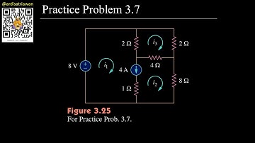 Practice Problem 3.7 - Fundamental of Electric Circuits (Sadiku) 5th Ed [English - Dark Mode]