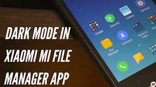 Dark Mode in Xiaomi Mi File Manager App screenshot 4