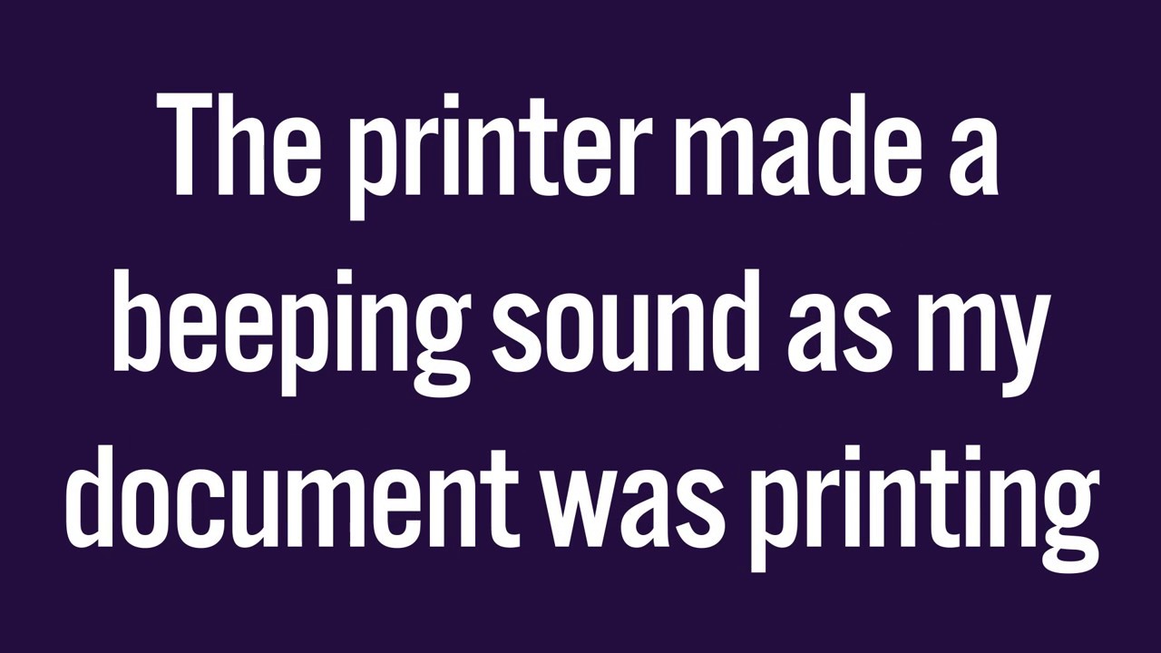 What Do I Do When the Printer Starts Beeping? NVC Library YouTube