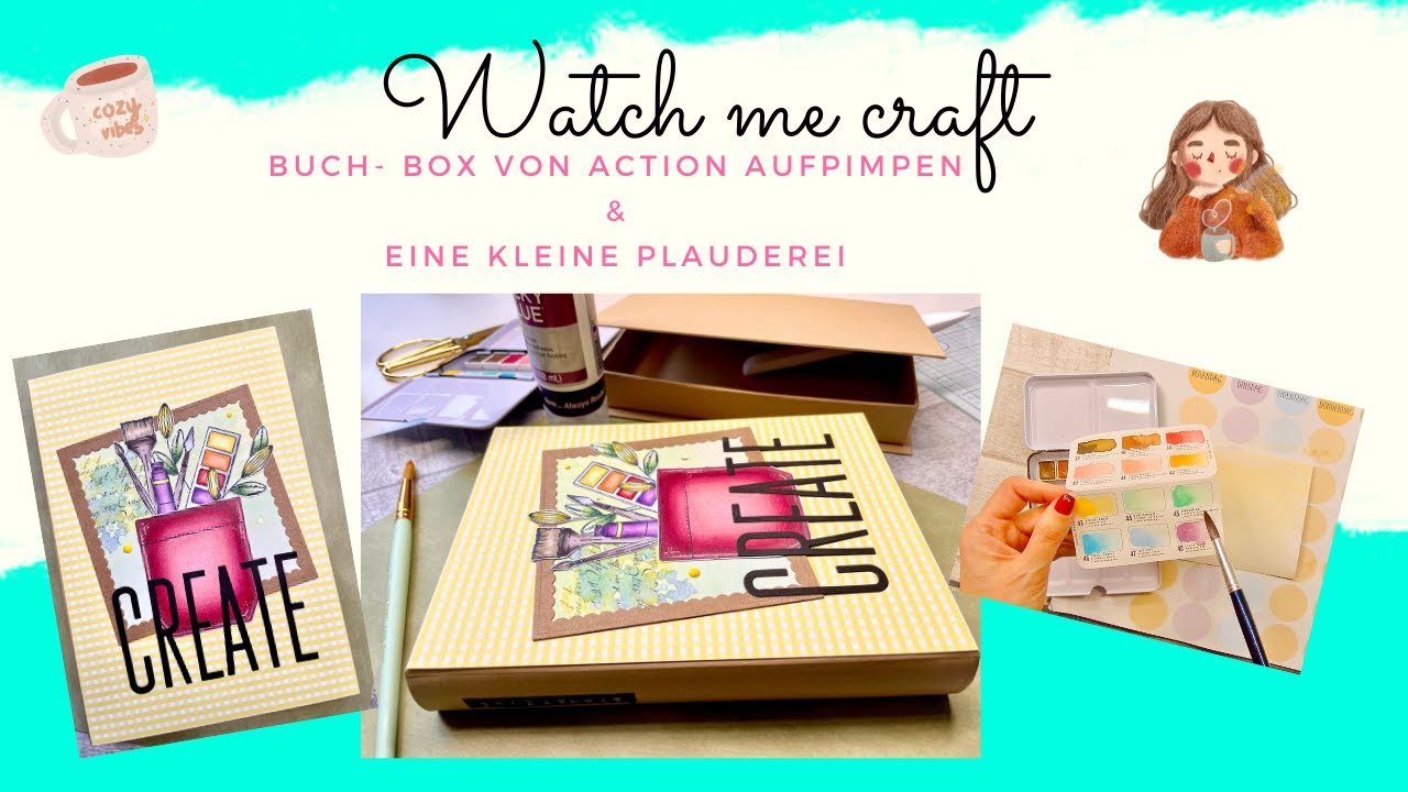 ☀️💞 Buch- Box von ACTION dekorieren I Watch me craft I DIY I Annilis ...