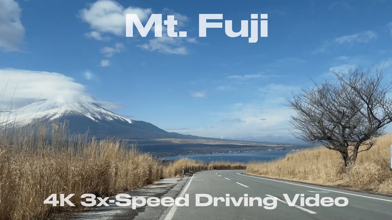 Mt. Fuji (富士山) View Drive 2025 | Tomei Expressway to Lake Yamanaka | 4K 3x-Speed with BGM