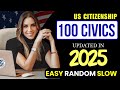 2025 random 100 civics questions and answers - U.S. citizenship interview I N400 Interview #n400