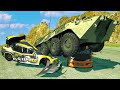 Racing & Crashing Tanks Against Sports Cars! - (BeamNG Drive Gameplay)