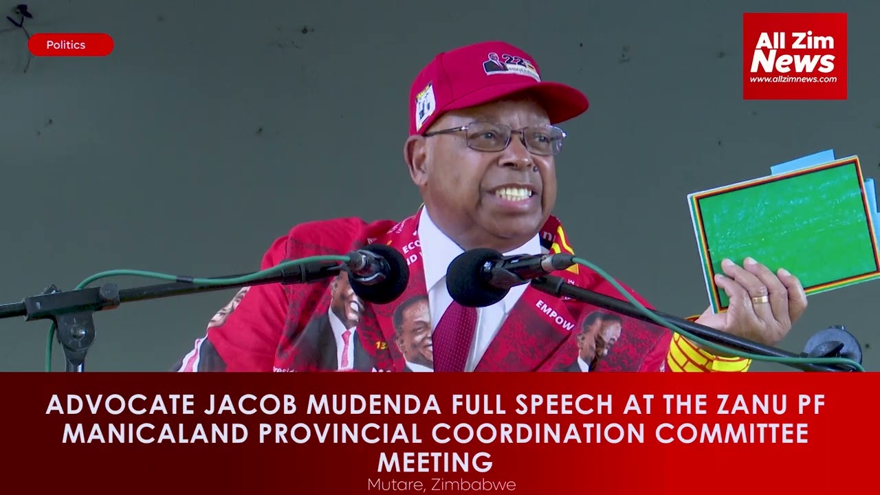 Zanu PF SG J.Mudenda address Manicaland PCC on Constitutional Ammendment and Internal Fights