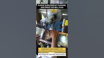NOTEBOOK MAKING MACHINES 📒📓 | LOW INVESTMENT BUSINESS | SEMI AUTOMATIC NOTEBOOK MAKING MACHINES 😍