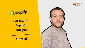 Exit Intent Pop Up mit Shopify einrichten - So gehts´s