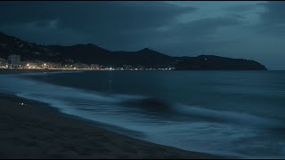 Sleeping in Peace Beside the Ocean with Rhythmic Wave Sounds in Darkness