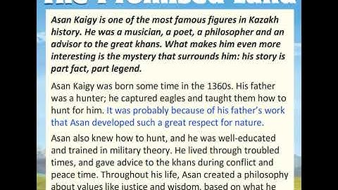 The Promised Land (Text) Excel 9 Module 5