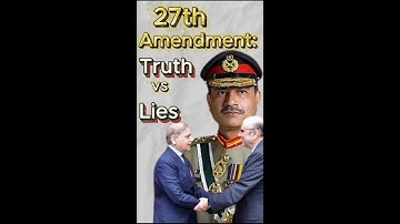 27th Amendment: Truth vs Lies"27: ویں ترمیم حقائق اور جھوٹ"