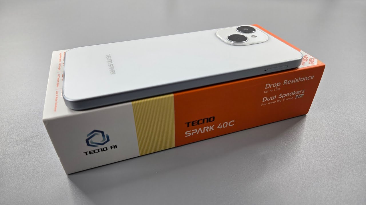Tecno SPARK 40C Unboxing & Camera Test | Veil White Colour | Retail Unit 