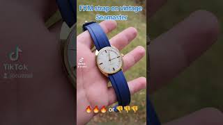 FKM Strap on Vintage Seamaster Cosmic?  #watchlover #luxurywatches #omega #seamaster #watchaddict