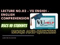 ENG101 Lecture 02||Urdu translation ||Quizzes and Mcqs||midterm preparation 2023 || BSCS VU STUDENTS
