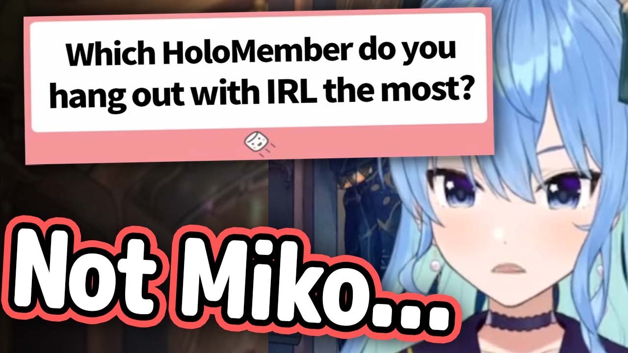 Suisei Meets Up With This HoloMember IRL More Than Miko or Towa...【Hololive】
