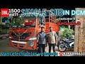 JBL 1500 watt single sub with Chicago 802 amplifier sound system setup in new Eicher DCM vehicle|