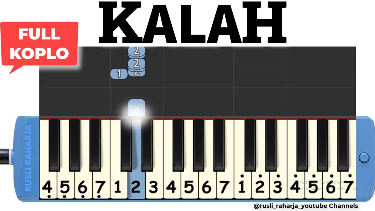 kalah not pianika