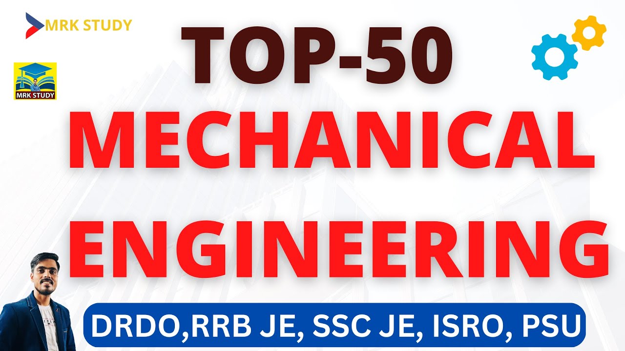 Mrk Engineering Mechanical Engineering Question BY MRK SIR |WBPSC| RRB JE | DRDO | SSC ...