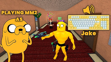 JAKE DESTROYS TEAMERS IN MM2 + GAMEPLAY (KEYBOARD ASMR)