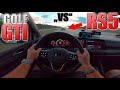 Golf GTi chasing Audi RS5 on German Autobahn✔