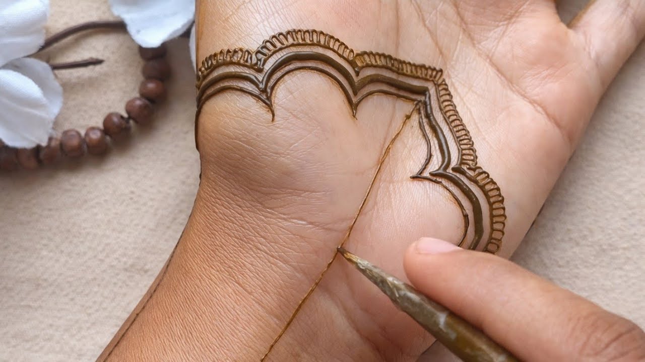 Easy Dome style mehndi full tutorial || front hand mehndi || mehndibyshiri || 