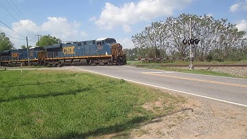 CSX ES40DC Leads Mixed Freight Train On Easter Sunday (Read Desc.)