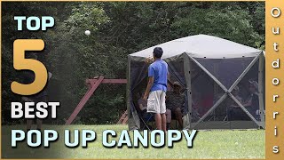 Best Pop up Canopy Review 2025 Removable Zipper Camping Commercial Ground Stakes Carry Bag