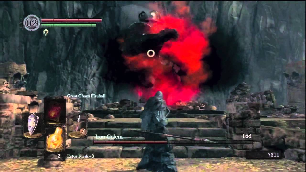 Dark Souls Iron Golem of Sen's Fortress Boss Guide Walkthrough YouTube