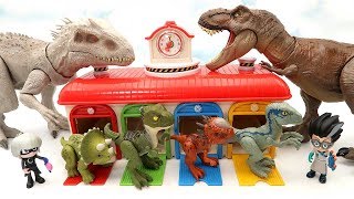 4 Transformer Dinosaur Movie - Real Dinosaur, Lego, Eggs! T-Rex Triceratops Stygimoloch