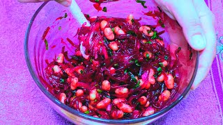 They'll eat it in a minute! ONLY 3 INGREDIENTS! Beetroot salad for every day and for holidays! salad