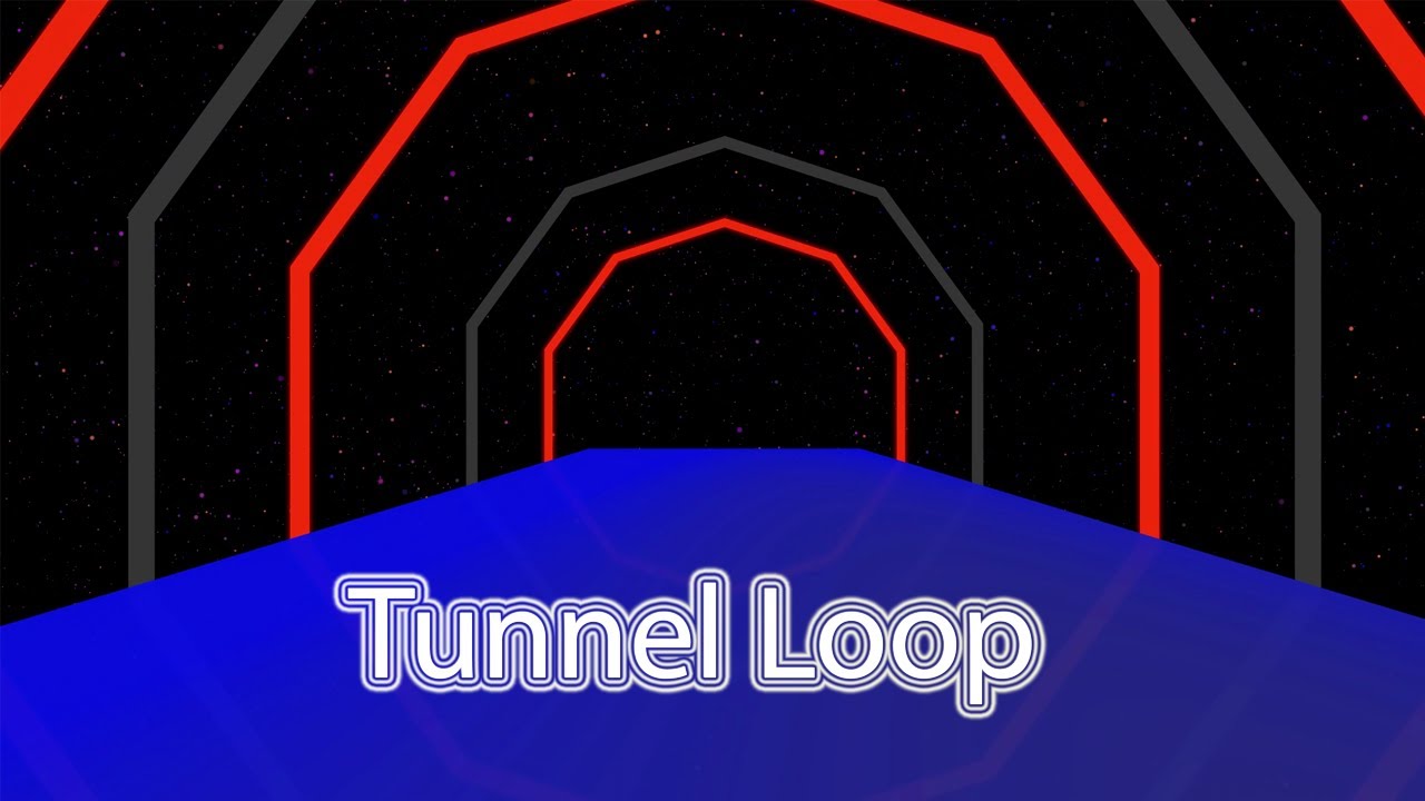 Neon Effect Polygon Shape Tunnel Abstract Glow Particles Video Background Loop || Screensaver