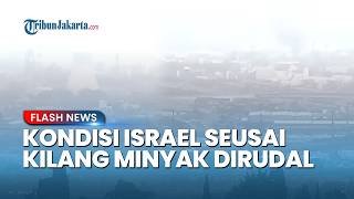 Israel is shrouded in thick smoke! Iran's bombardment of the Haifa oil refinery triggered the exp...