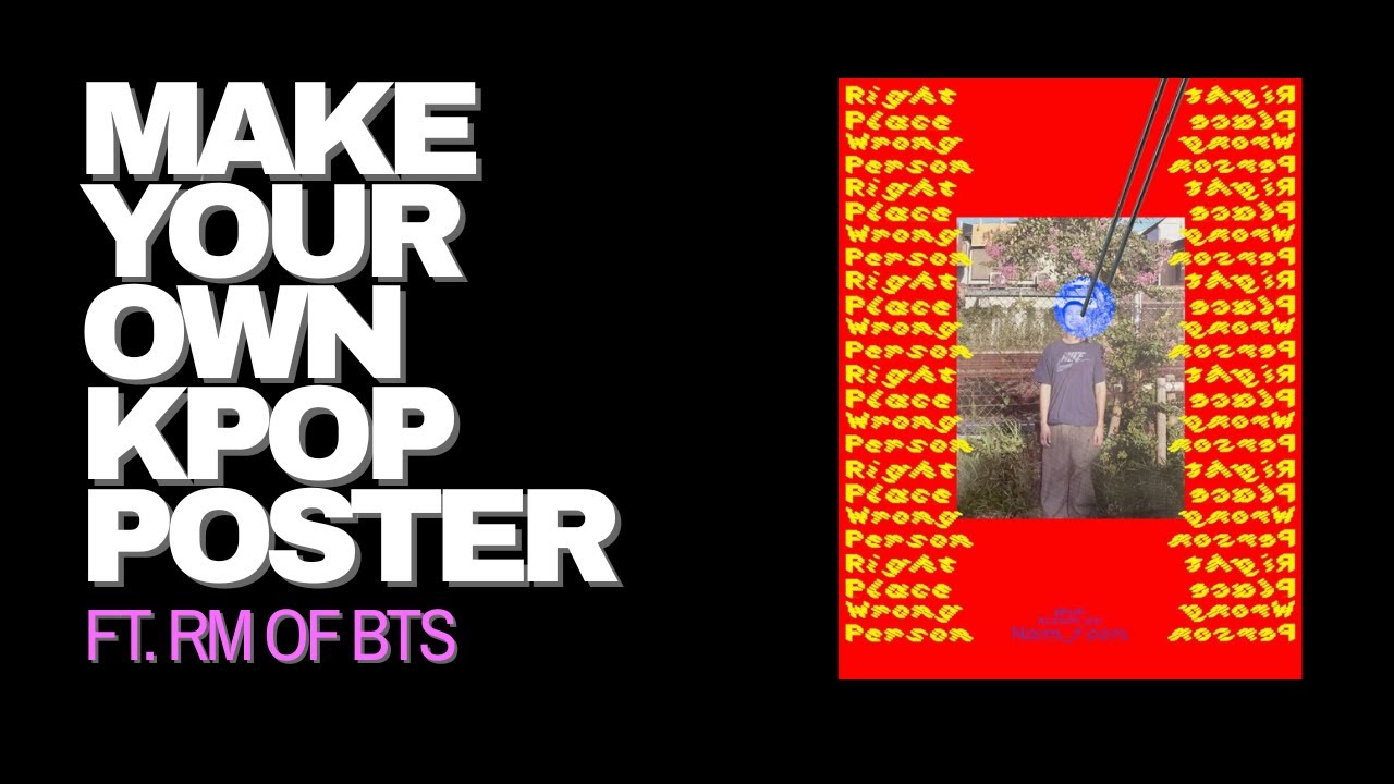 How to Make a BTS K-Pop Poster in Procreate | Aesthetic K-Pop Poster Design Tutorial